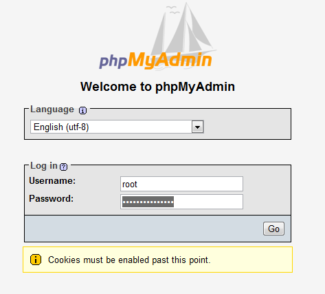 phpmyadmin url hostek